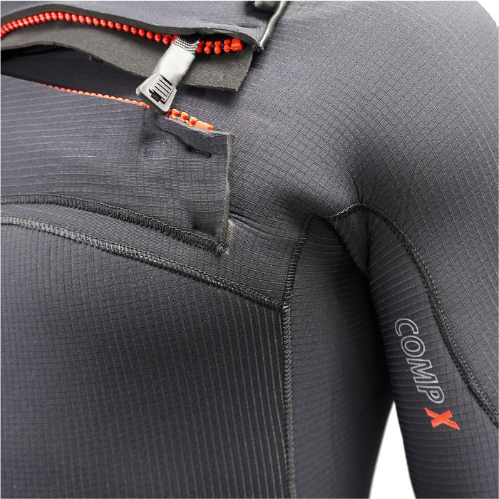 2021 Xcel Mens Comp X 3/2mm Chest Zip Wetsuit MN32C2C9 - Black
